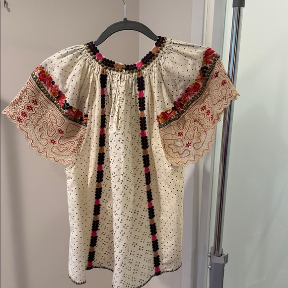 Ulla Johnson “Naia” Embroidered Blouse – Size 6 - Picture 3 of 5